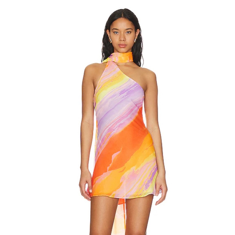 FOR LOVE AND LEMONS Sunny Mini Dress in Multi